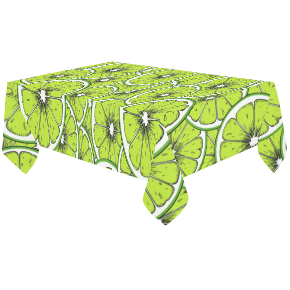 Slices of Lime design pattern Tablecloth