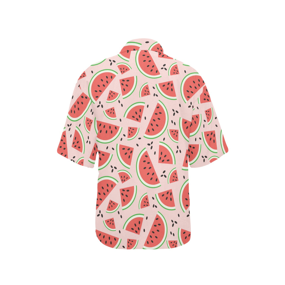 Watermelon pattern Women's All Over Print Hawaiian Shirt