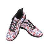 British Pattern Print Design 01 Men's Breathable Sneakers ( Model 055)
