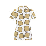 Bread Toast Pattern Print Design 03 Women's All Over Print Polo Shirt