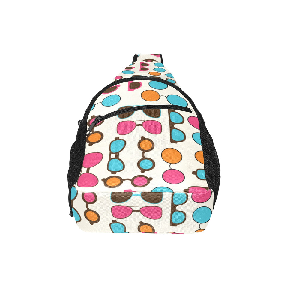 Sun Glasses Pattern Print Design 03 All Over Print Chest Bag