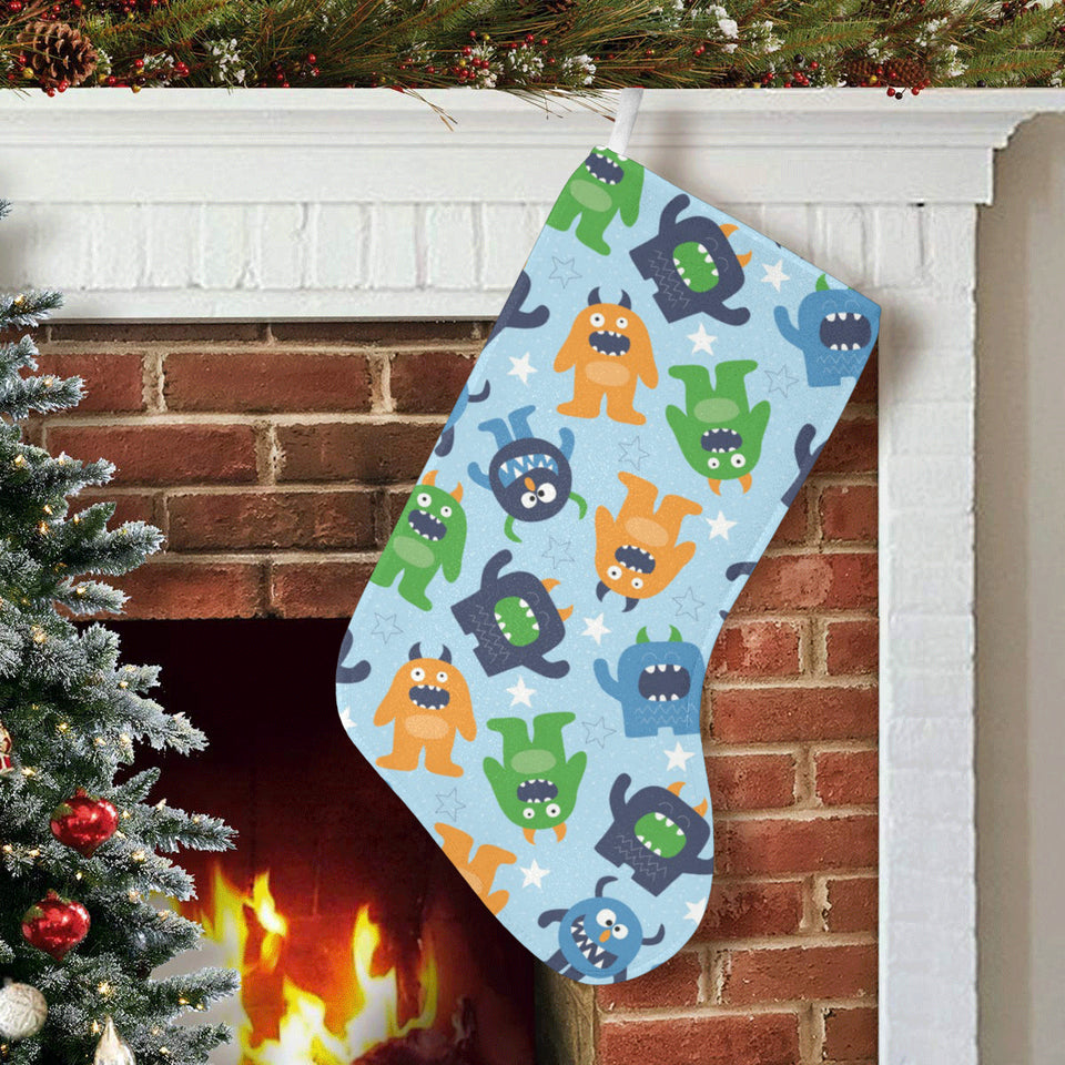 Alien Pattern Print Design 04 Christmas Stocking