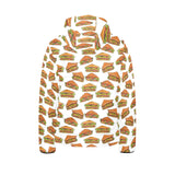 Sandwich Pattern Print Design 02 Kids' Boys' Girls' Padded Hooded Jacket