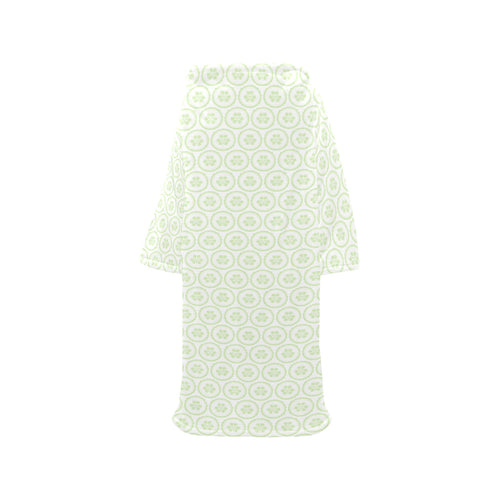 Cucumber pattern background Blanket Robe with Sleeves