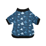 Stingray Pattern Print Design 04 All Over Print Pet Dog Round Neck Fuzzy Shirt
