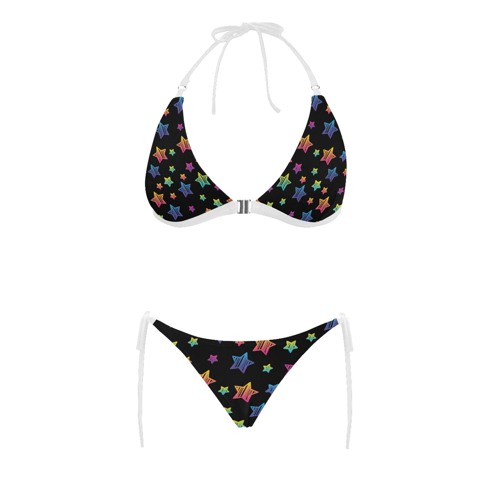 Colorful star pattern Sexy Bikinis Two-Piece Swimsuits
