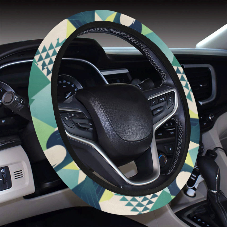Toucan tropical leaves design pattern Car Steering Wheel Cover