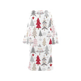 Cute Christmas tree pattern Blanket Robe with Sleeves