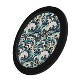 Japanese wave pattern Elegant Black Wall Clock