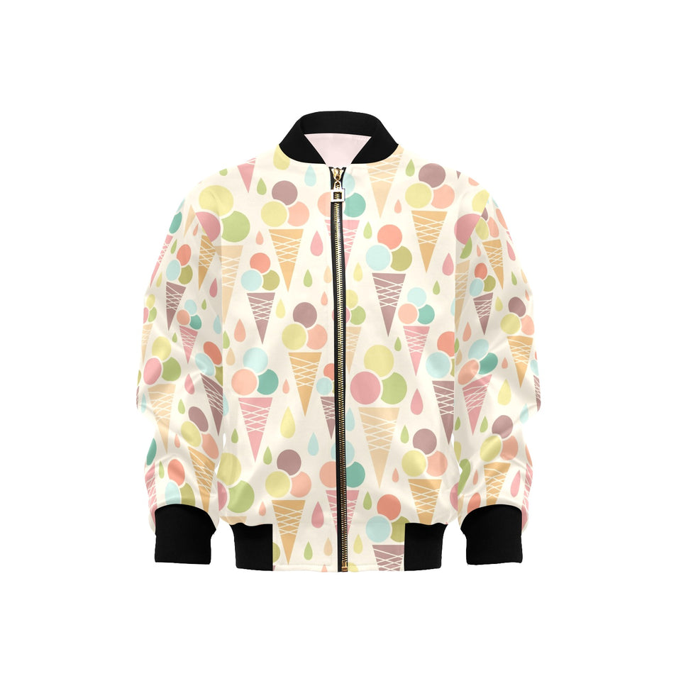 Ice cream cone pattern Kids' Boys' Girls' Bomber Jacket
