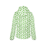 Hop pattern background Women's Padded Hooded Jacket