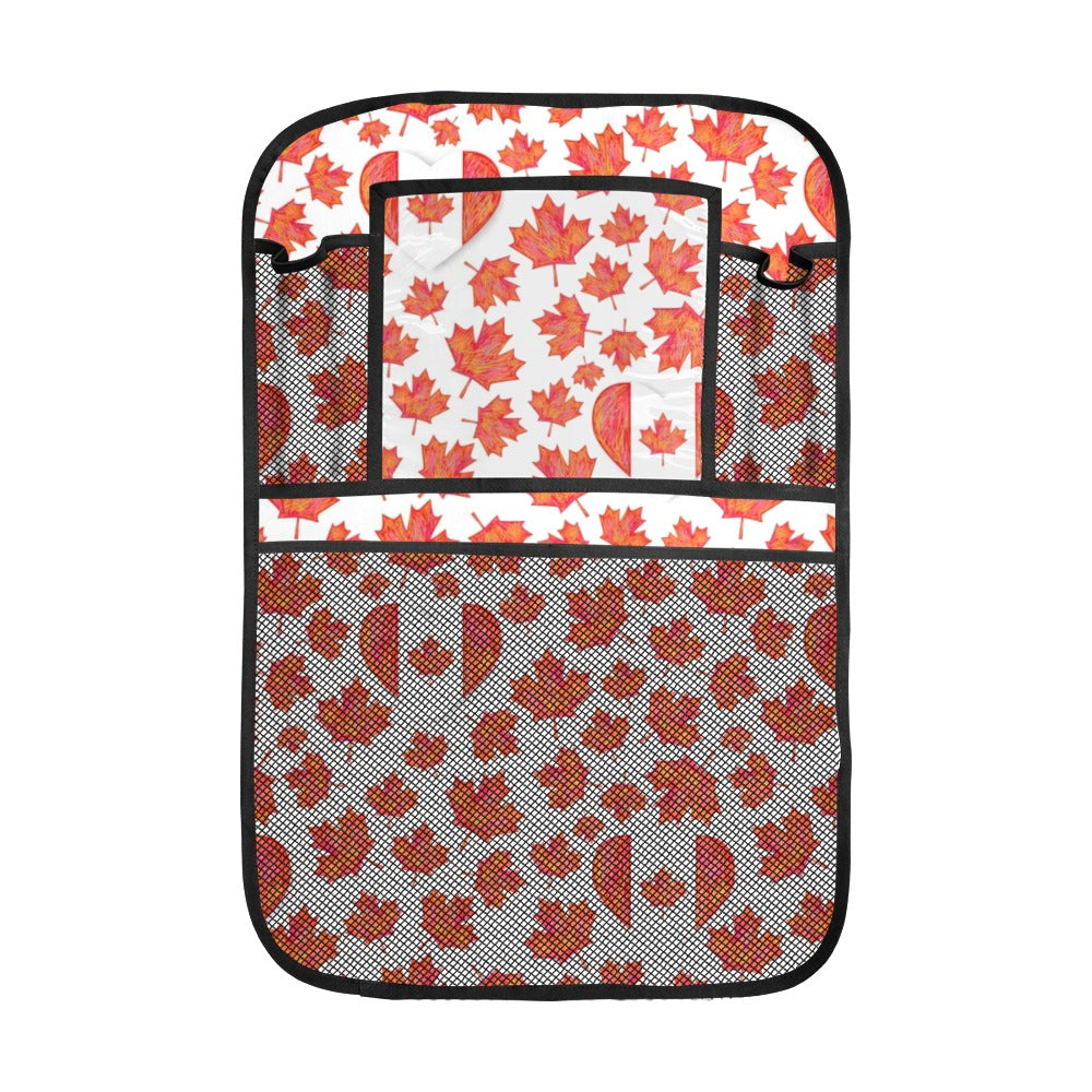 Canada Pattern Print Design 02 Car Seat Back Organizer