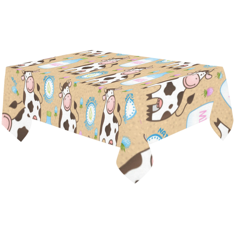 Cow bottle of milk pattern Tablecloth