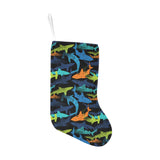 Colorful shark Christmas Stocking