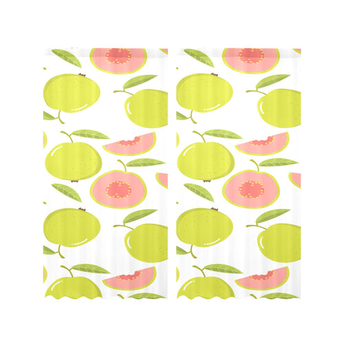 Guava pattern Gauze Curtain