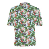 Hummingbird Pattern Print Design 05 Men's All Over Print Polo Shirt