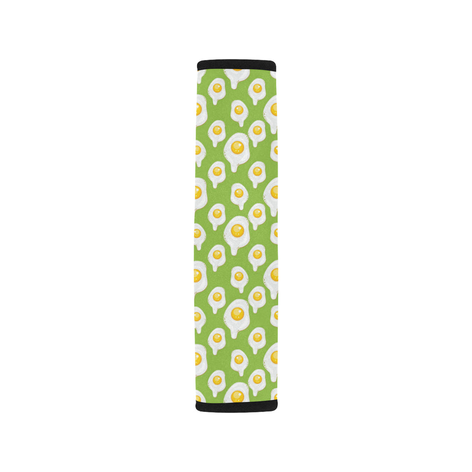 Fried Eggs Pattern Print Design 01 Car Seat Belt Cover