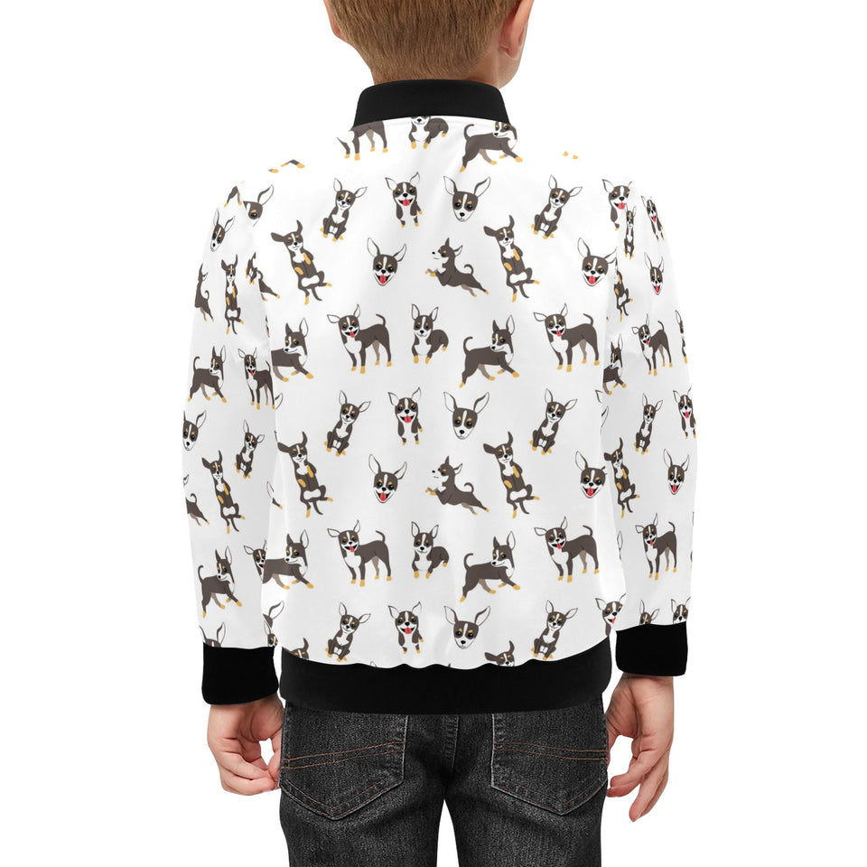 Chihuahua dog pattern Kids' Boys' Girls' Bomber Jacket