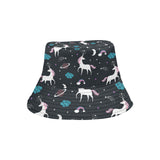 unicorn rainbows moon clound star pattern Unisex Bucket Hat