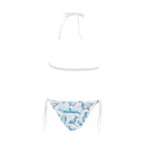 Watercolor dolphin pattern Sexy Bikinis Two-Piece Swimsuits