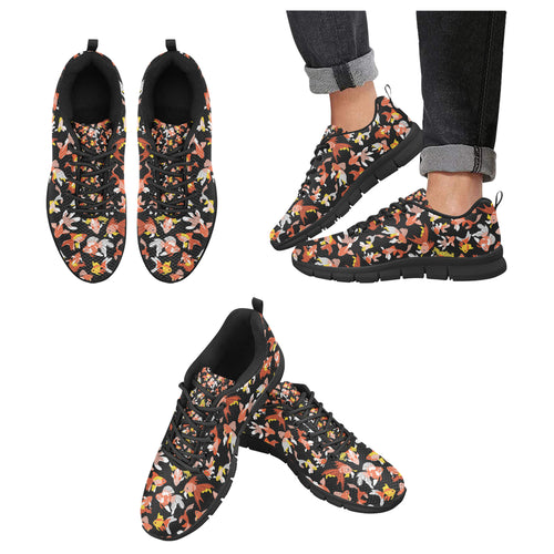 Goldfish Pattern Print Design 03 Men's Breathable Sneakers ( Model 055)