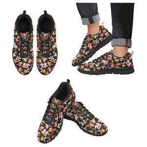 Goldfish Pattern Print Design 03 Men's Breathable Sneakers ( Model 055)