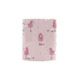Poodle dog pink color theme Morphing Mug Heat Changing Mug