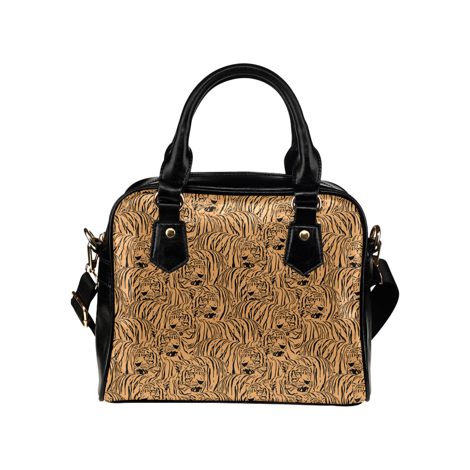 Bengal tigers pattern Shoulder Handbag