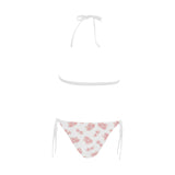 Pink sakura cherry blossom pattern Sexy Bikinis Two-Piece Swimsuits
