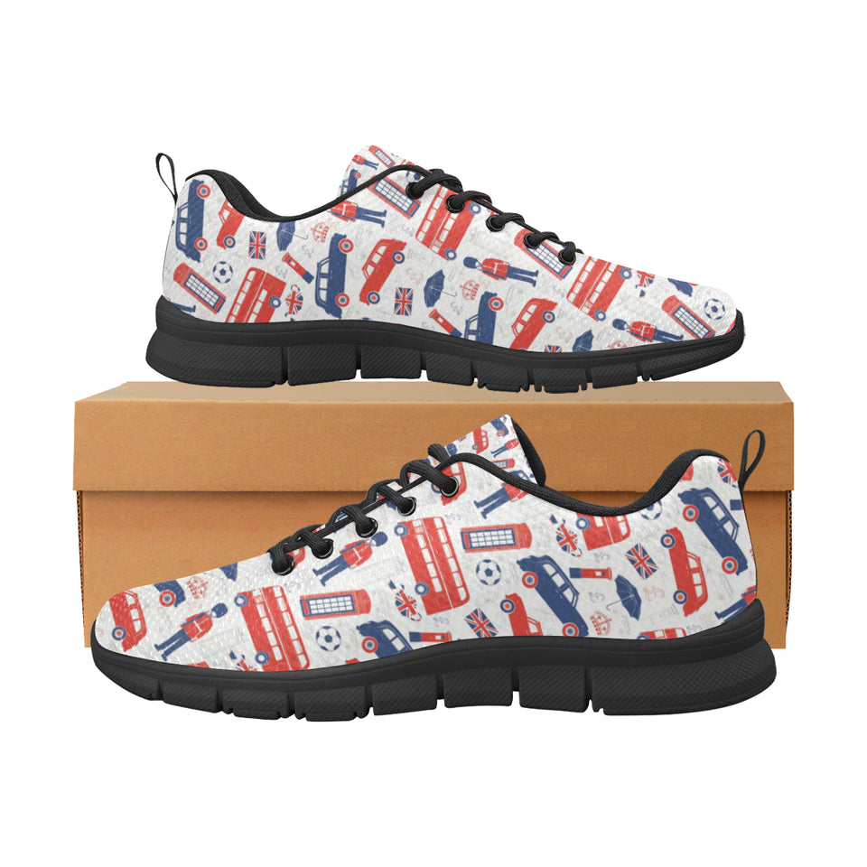 British Pattern Print Design 03 Men's Breathable Sneakers ( Model 055)