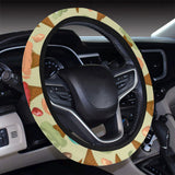 Colorful ice cream pattern Car Steering Wheel Cover