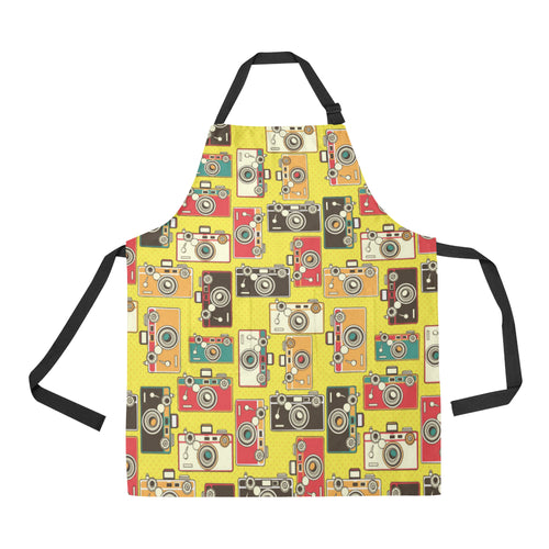 Camera Pattern Print Design 02 All Over Print Adjustable Apron