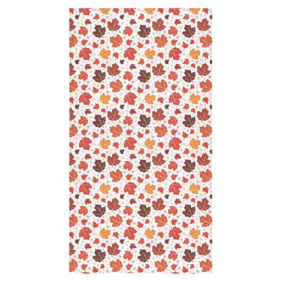 Colorful Maple Leaf pattern Bath Towel