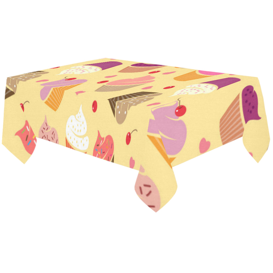 cake cupcake heart cherry pattern Tablecloth