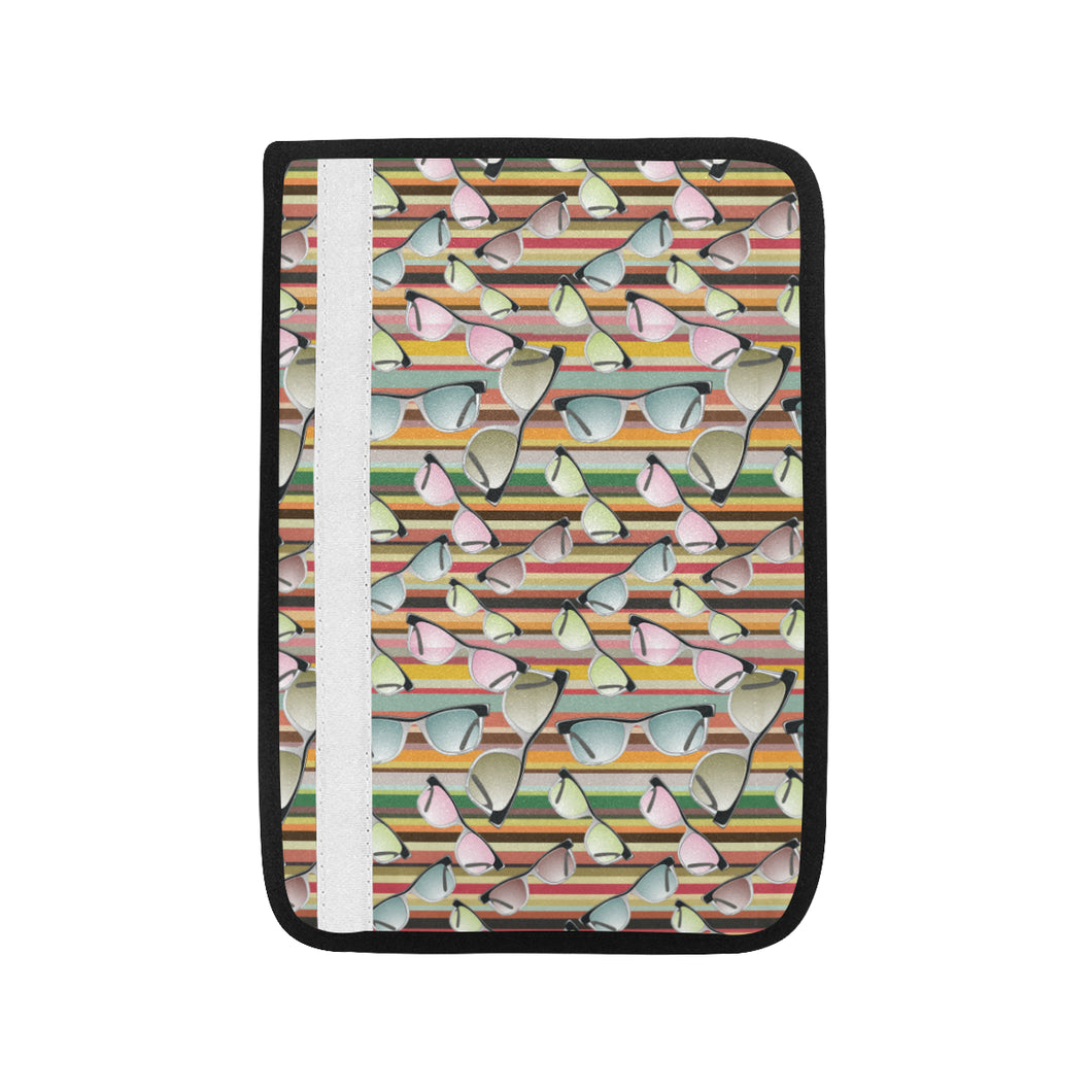 Sun Glasses Pattern Print Design 02 Car Seat Belt Cover