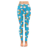 Rainbows Sky Clouds Pattern Women's Legging Fulfilled In US