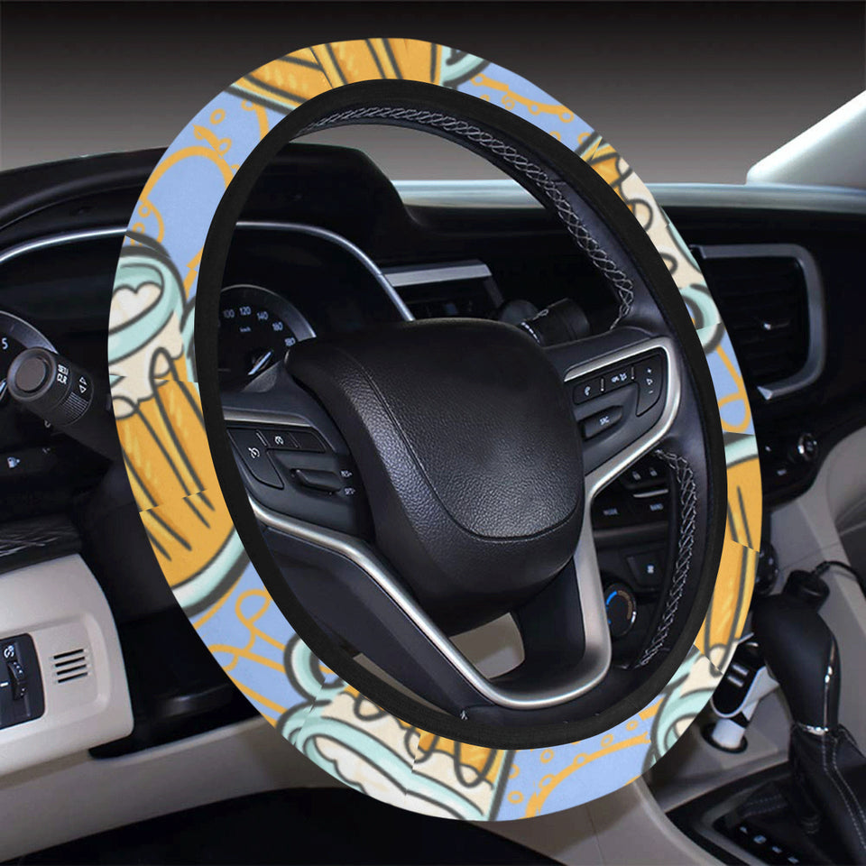 Beer pattern Car Steering Wheel Cover