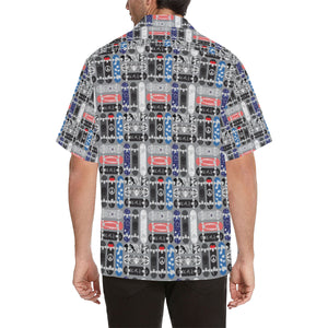 Skate Board Pattern Print Design 04 Men's All Over Print Hawaiian Shirt (Model T58)