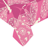 Beautiful dragonfly pink background Tablecloth