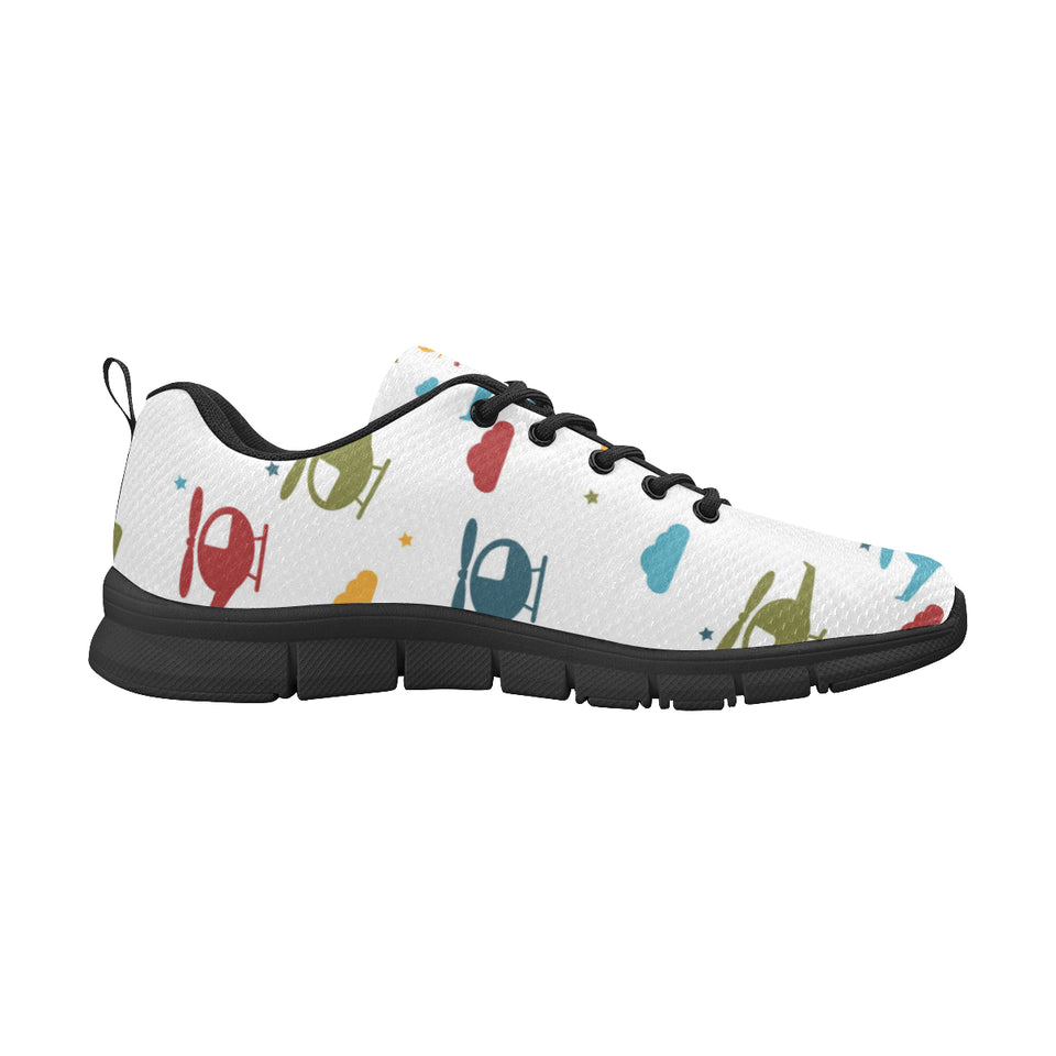 Colorful helicopter pattern Men's Sneaker Shoes
