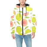 Guava pattern Men's Padded Hooded Jacket