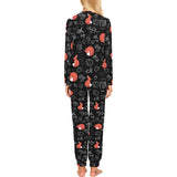 fox sleeping fox pattern Women's All Over Print Pajama Set
