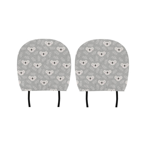 Cute koala leaves pattern Car Headrest Cover