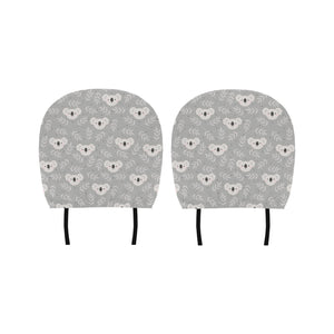 Cute koala leaves pattern Car Headrest Cover