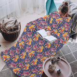 Goldfish Pattern Print Design 05 Blanket Robe with Sleeves