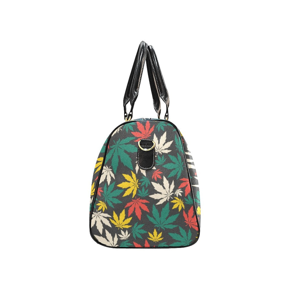 Canabis Marijuana Weed Pattern Print Design 02 Travel Bag