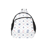 Anchor rudder nautical design pattern All Over Print Chest Bag