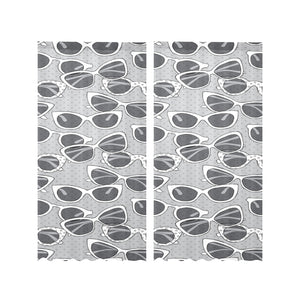 Sun Glasses Pattern Print Design 04 Gauze Curtain