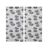 Sun Glasses Pattern Print Design 04 Gauze Curtain