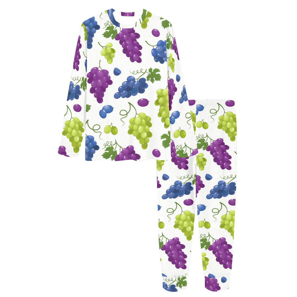 Grape pattern Women's All Over Print Pajama Set